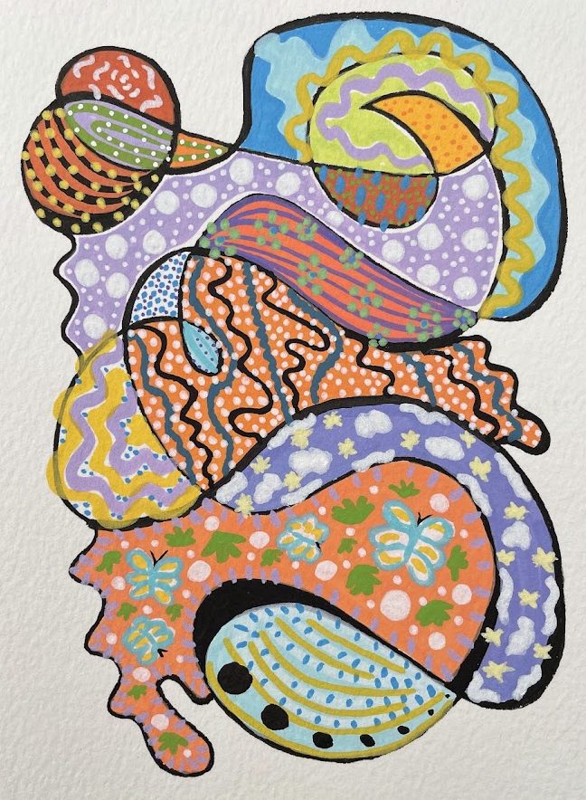 Butterfly · Transformation, original abstract painting on paper