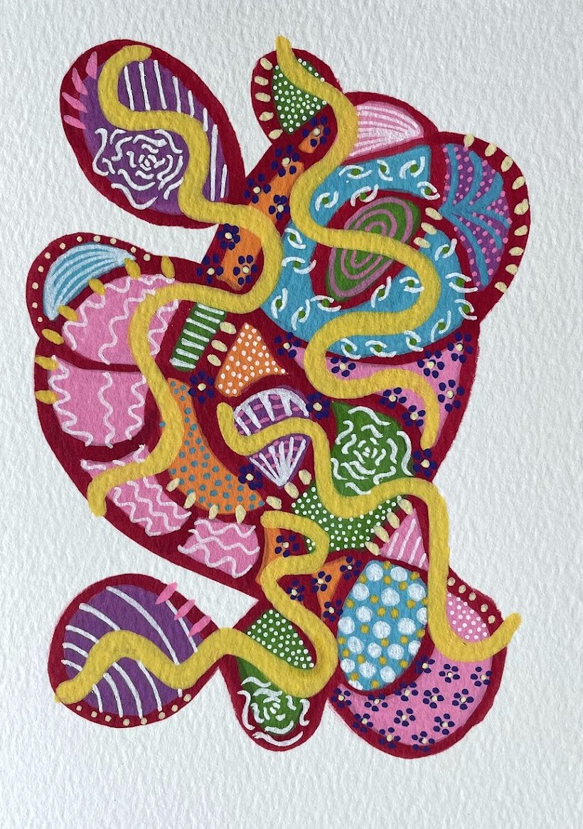 Inanna · Wholeness, original abstract painting on paper